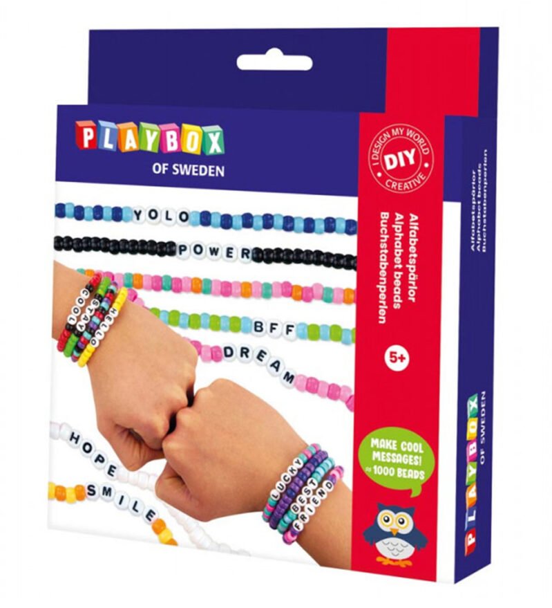 Set para armar pulseras con letras - PlayBox