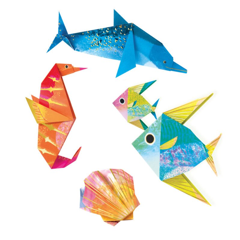 Origami Nivel 3, Animales Marinos - Djeco - Imagen 2