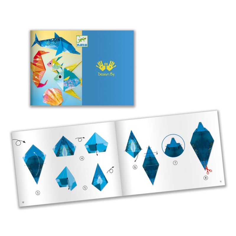 Origami Nivel 3, Animales Marinos - Djeco - Imagen 4