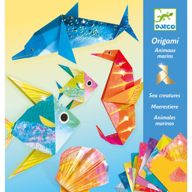 Origami Nivel 3, Animales Marinos - Djeco